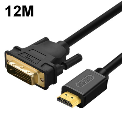 VEGGIEG HDMI To DVI Computer TV HD Monitor Converter Cable Can Interchangeable, Length: 12m - Cable by VEGGIEG | Online Shopping UK | buy2fix