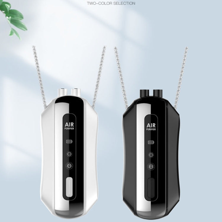 Portable Negative Ion Air Purifier Home Hanging Neck Purifier, Style: Chain Style (Black) - Air Purifiers & Parts by buy2fix | Online Shopping UK | buy2fix