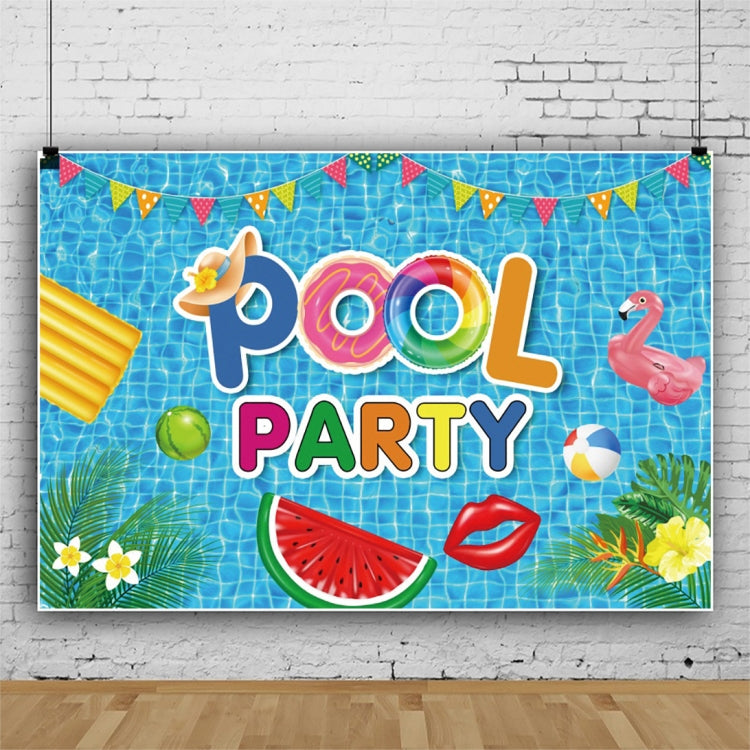 80x120cm Summer Pool Party Decoration Backdrop Swimming Ring Photography Background Cloth(11311789) -  by buy2fix | Online Shopping UK | buy2fix