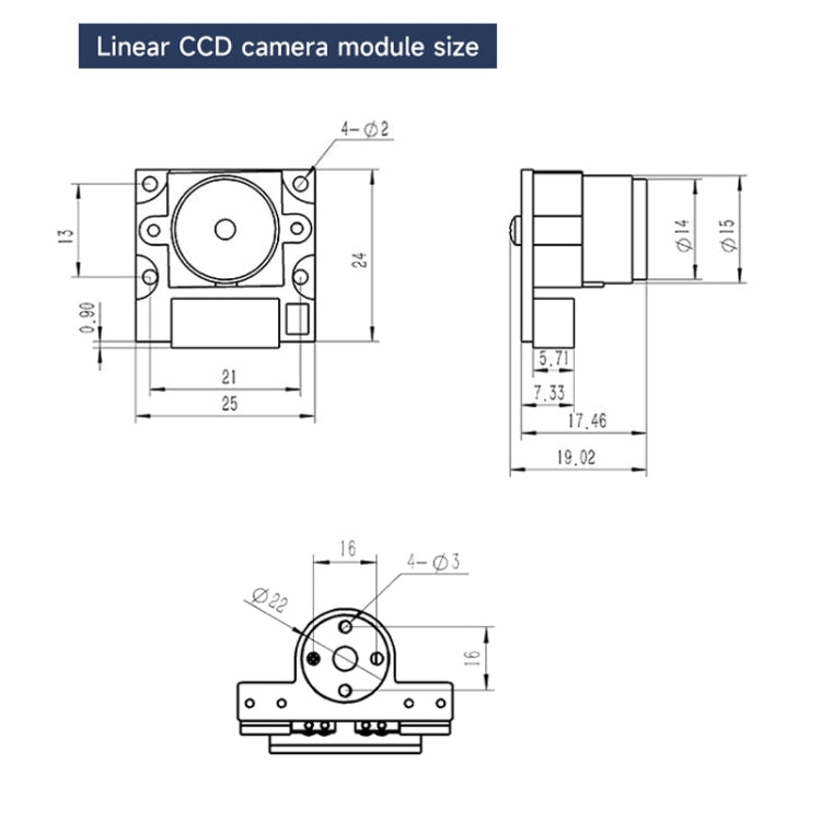 Yahboom Single Column CCD Camera Module Linear Array Sensor, Model: TSL1401 - Robotics Accessories by Yahboom | Online Shopping UK | buy2fix