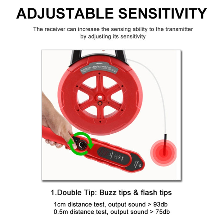 NOYAFA NF-5130 Wall Pipe Blockage Detector Pipe Blockage Detector For Iron/PVC/Cement/Steel Pipes - Other Tester Tool by NOYAFA | Online Shopping UK | buy2fix