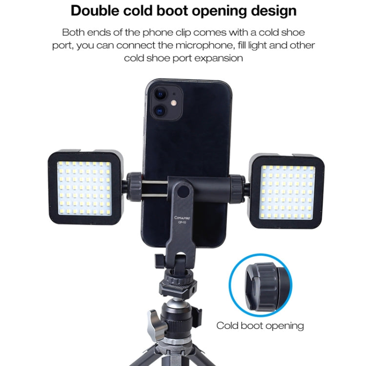 Cimapro Swivel Cold Boot Camera Phone Mount Bracket External Tripod(Black) - Other Accessories by Cimapro | Online Shopping UK | buy2fix