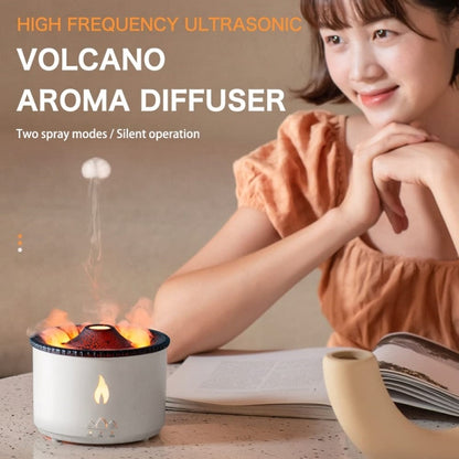 Volcanic Essential Oil Aroma Diffuser Ultrasonic Air Humidifier, Model: Monochrome(US Plug) - Air Purifiers & Accessories by buy2fix | Online Shopping UK | buy2fix