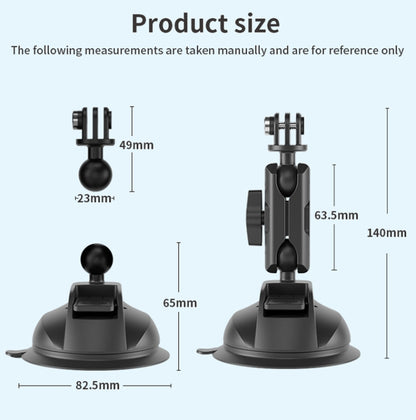 TELESIN Car Action Camera Holder Suction Cup 360 Degree Adjustable - Holder by TELESIN | Online Shopping UK | buy2fix