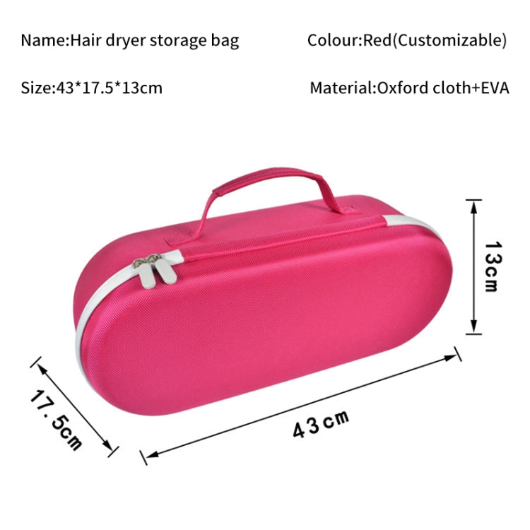 For Dyson HD03/HD08/HD15 Hair Dryer Storage Box EVA Hard Shell Bag(Rose Red) - Hair Dryers & Accessories by buy2fix | Online Shopping UK | buy2fix