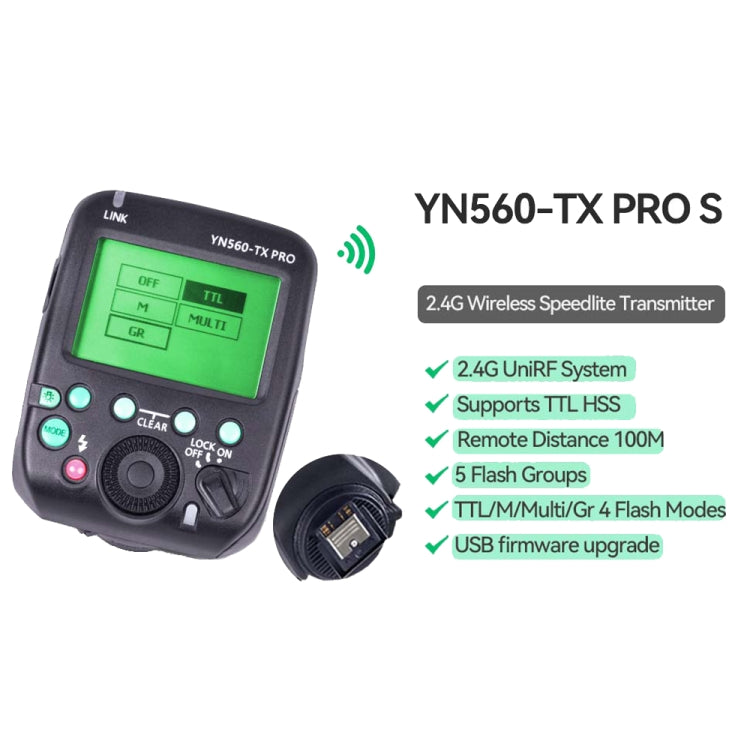 For Canon YONGNUO YN560-TX Pro High-speed Synchronous TTL Trigger Wireless Flash Trigger - Wireless Flash Trigger by YONGNUO | Online Shopping UK | buy2fix