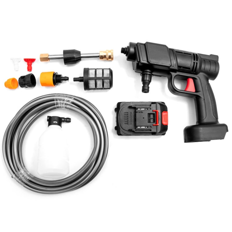 HILDA 21V High Pressure Water Torch Lithium Car Washer Plastic Package, Model: US Plug + 1 Battery - Car Washer & Accessories by HILDA | Online Shopping UK | buy2fix