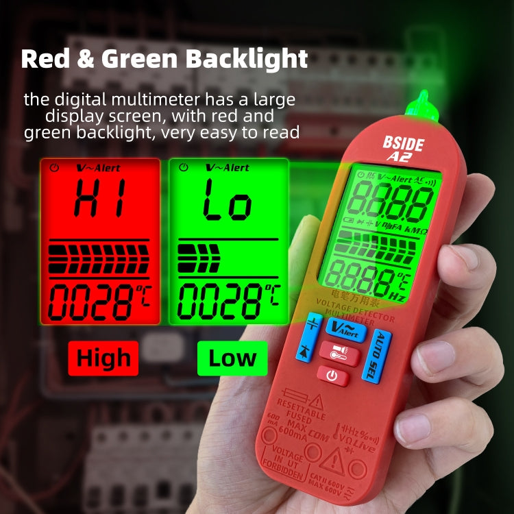 BSIDE A2 Charging Model Mini Digital Auto-Ranging Pencil Multimeter, Specification: Standard - Digital Multimeter by BSIDE | Online Shopping UK | buy2fix