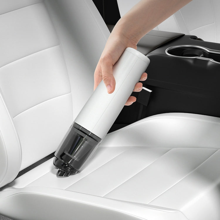 Mini Portable Detachable Wireless Handheld Powerful Car Vacuum Cleaner, Style: Plastic Filter (White) - Vacuum Cleaner by buy2fix | Online Shopping UK | buy2fix