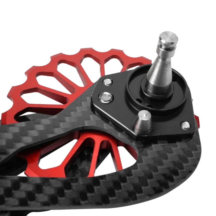 Carbon Fiber Guide Wheel For Road Bike Bicycle Bearing Rear Derailleur Guide Wheel Parts, Model Number: SD3 Red - Guide wheels by BIKERSAY | Online Shopping UK | buy2fix