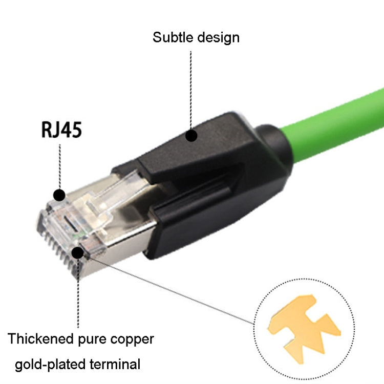 10m CAT6 Double Shielded Gigabit Industrial Cable Vibration-Resistant And Highly Flexible Drag Chain Cable - Lan Cable and Tools by buy2fix | Online Shopping UK | buy2fix