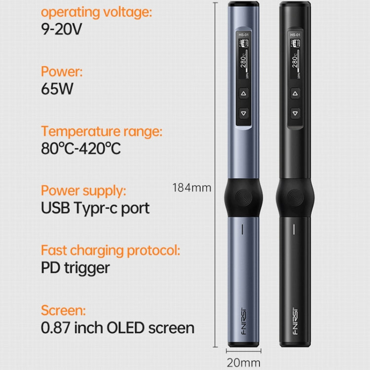 FNIRSI 14pcs/ Set Mini Soldering Station Digital Display Constant Temperature Smart Soldering Iron, Color: Blue 6 Head With Power Supply - Electric Soldering Iron by FNIRSI | Online Shopping UK | buy2fix