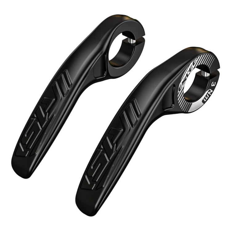 ENLEE E-45616 1pair Bicycle Handlebar Covers Cow Sheeps Horn Grips Joystick Sleeve Accessories(Black) - Bicycle Grips by ENLEE | Online Shopping UK | buy2fix