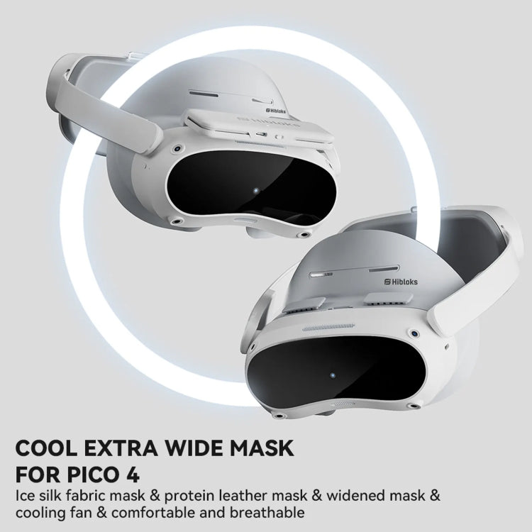 For PICO 4 Hibloks VR Glasses Face Cushion Widened Breathable Protector Pad, Spec: 2pcs Ice Silk - VR Accessories by Hibloks | Online Shopping UK | buy2fix