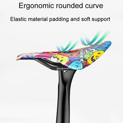 ENLEE E-ZD412 Bicycle Carbon Fiber Cushion Outdoor Riding Mountain Bike Saddle, Style: Camouflage - Bicycle Saddle by ENLEE | Online Shopping UK | buy2fix