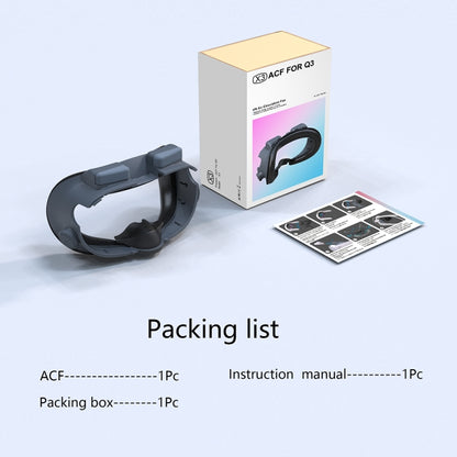 For Meta Quest 3 Adjustable Replacement Eye Mask VR Blackout Soft Replacement Face Mask Set - VR Accessories by buy2fix | Online Shopping UK | buy2fix