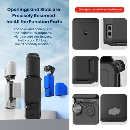 For DJI Osmo Pocket 3 AMagisn Silicone Protection Case Movement Camera Accessories, Style: 7 In 1 Gray - Case & Bags by aMagisn | Online Shopping UK | buy2fix