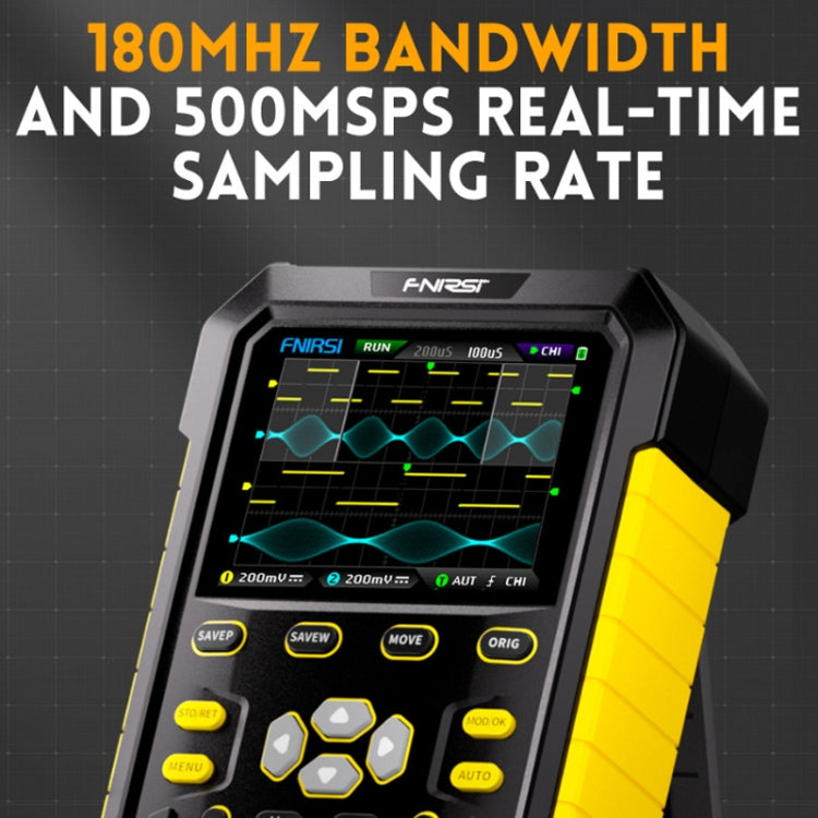 FNIRSI 2 In 1 Small Handheld Fluorescence Digital Dual-Channel Oscilloscope, US Plug(Blue) - Other Tester Tool by FNIRSI | Online Shopping UK | buy2fix