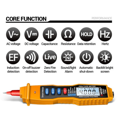 ANENG A3003 Multi-Function Pen-Type High-Precision Smart Multimeter(Orange) - Digital Multimeter by ANENG | Online Shopping UK | buy2fix