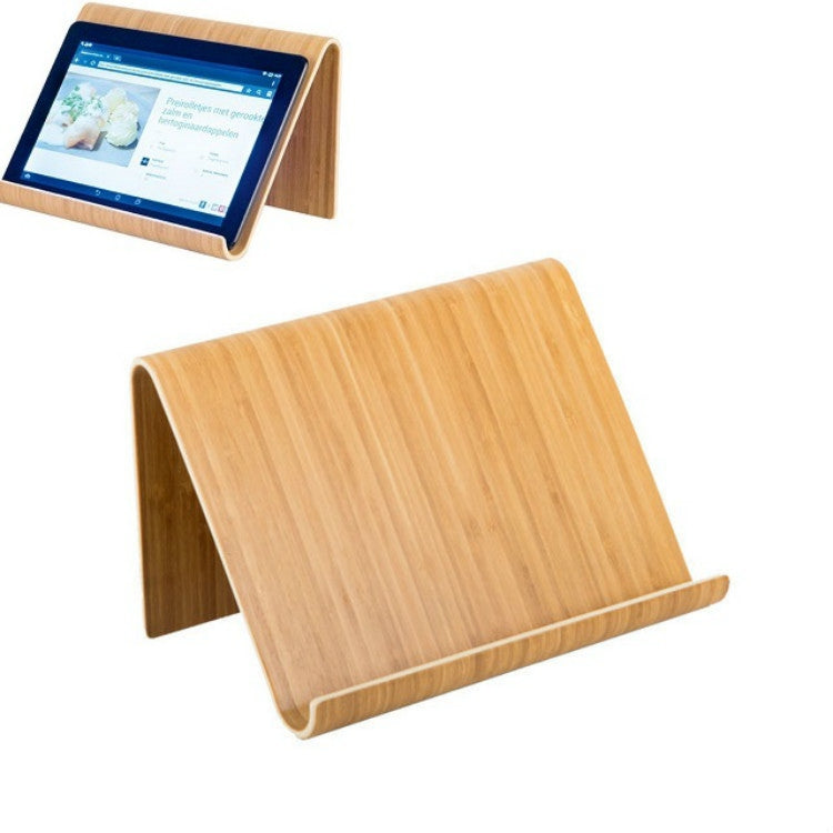 Bamboo Mobile Phone Tablet Lazy Desktop Stand - Desktop Holder by buy2fix | Online Shopping UK | buy2fix