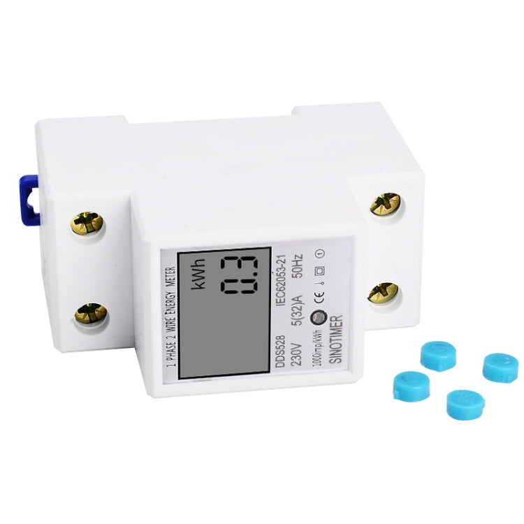 DDS528 5-32A 230V 50Hz Single-phase Household DIN Rail Electronic Multi-function Energy Meter - Consumer Electronics by buy2fix | Online Shopping UK | buy2fix