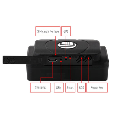 TK202B 2G Car Truck Vehicle Tracking GSM GPRS GPS Tracker Support AGPS, Battery Capacity: 5000MA - Car Tracker by buy2fix | Online Shopping UK | buy2fix