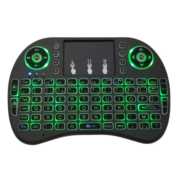 Support Language: French i8 Air Mouse Wireless Backlight Keyboard with Touchpad for Android TV Box & Smart TV & PC Tablet & Xbox360 & PS3 & HTPC/IPTV - MINI PC Accessories & Gadgets by buy2fix | Online Shopping UK | buy2fix