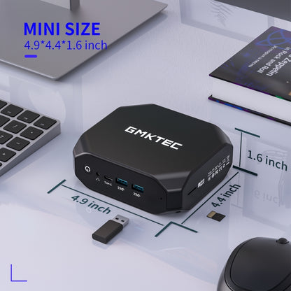 GMK KB4 Windows 11 / Linux System Mini PC, AMD Ryzen 7 3750H Quad Core up to 4.0GHz, 16GB + 512GB, Support WiFi & Bluetooth, US Plug - Windows Mini PCs by GMKtec | Online Shopping UK | buy2fix