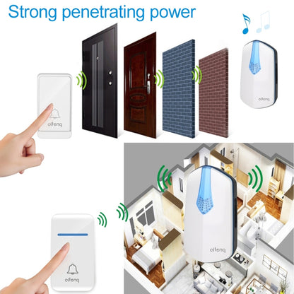 AITENG V026J Wireless Batteryless WIFI Doorbell, EU Plug - Security by AITENG | Online Shopping UK | buy2fix