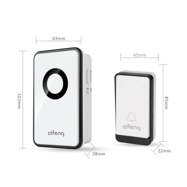AITENG V018J Wireless Batteryless WIFI Doorbell, US Plug - Security by AITENG | Online Shopping UK | buy2fix