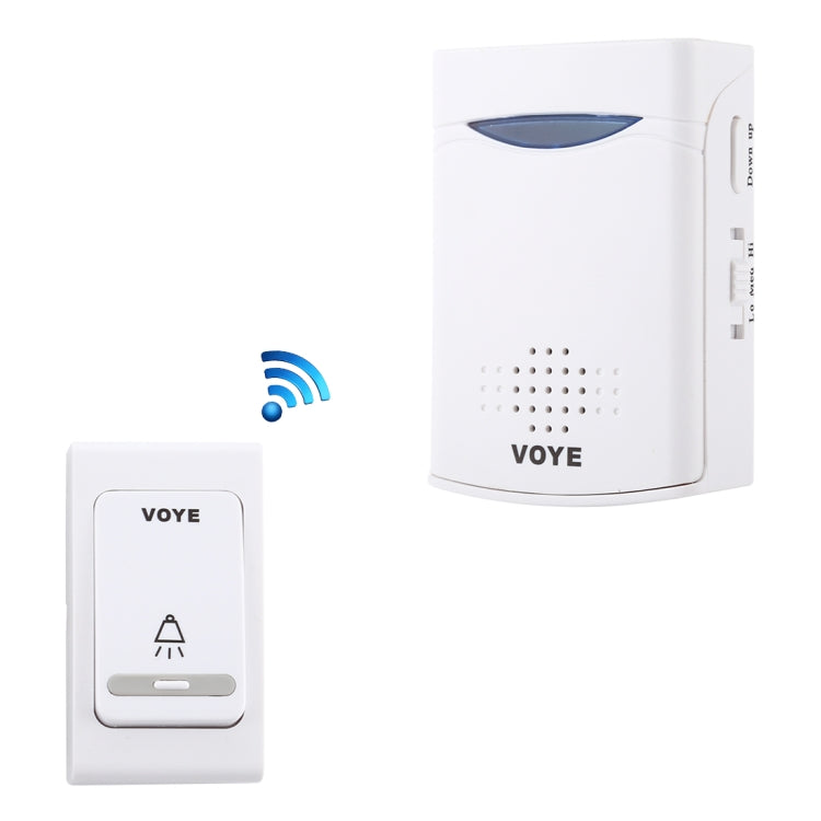 VOYE V006B Home Music Remote Control Wireless Doorbell with 38 Polyphony Sounds (White) - Wireless Doorbell by VOYE | Online Shopping UK | buy2fix