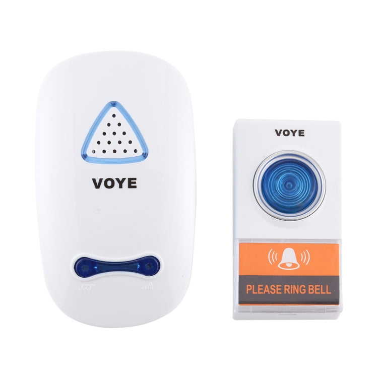 VOYE V025A Home Music Remote Control Wireless Doorbell with 38 Polyphony Sounds, US Plug (White) - Wireless Doorbell by VOYE | Online Shopping UK | buy2fix