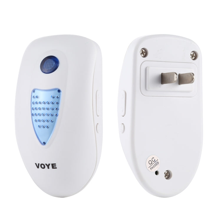 VOYE V003A Home Music Remote Control Wireless Doorbell with 38 Polyphony Sounds, US Plug (White) - Wireless Doorbell by VOYE | Online Shopping UK | buy2fix