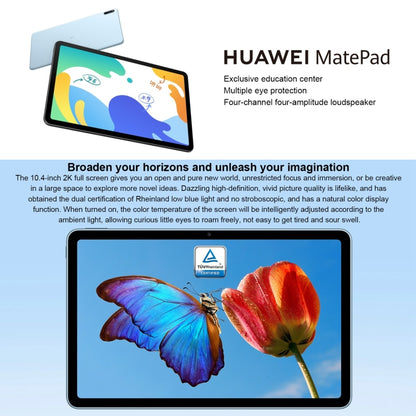 Huawei MatePad 10.4 BAH4-AL10 4G, 10.4 inch, 6GB+128GB, HarmonyOS 2 Qualcomm Snapdragon 778G 4G Octa Core up to 2.42GHz, Support Dual WiFi, OTG, Network: 4G, Not Support Google Play (Blue) - Huawei by Huawei | Online Shopping UK | buy2fix