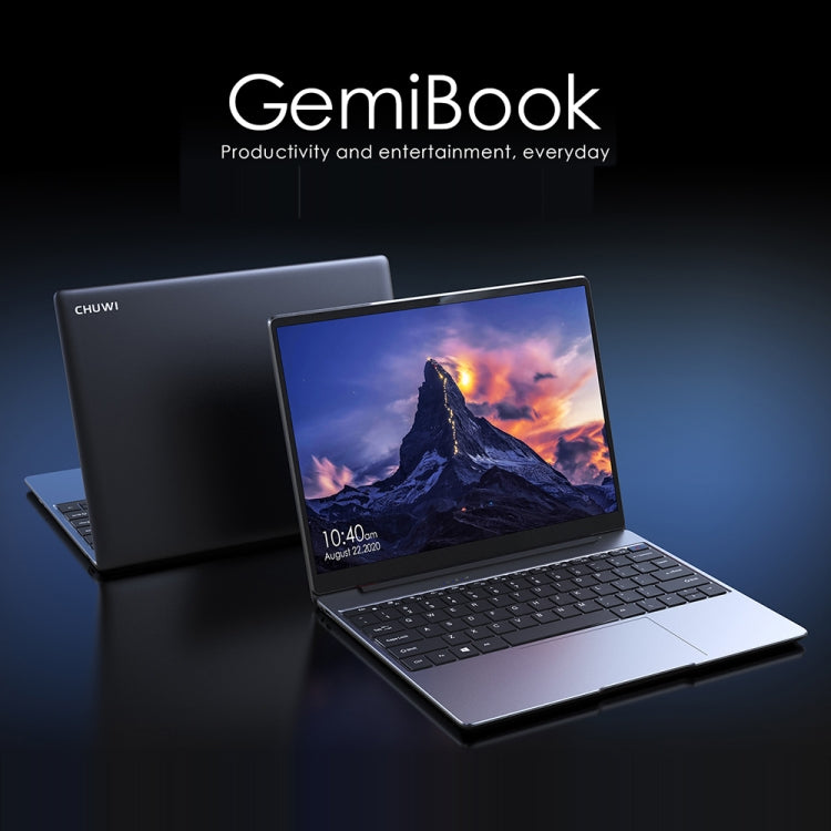 CHUWI GemiBook, 13 inch, 8GB+256GB, Windows 10 Home, Intel Celeron J4115 Quad Core 1.8GHz, Support Dual Band WiFi / Bluetooth / TF Card Extension (Dark Gray) - CHUWI by CHUWI | Online Shopping UK | buy2fix