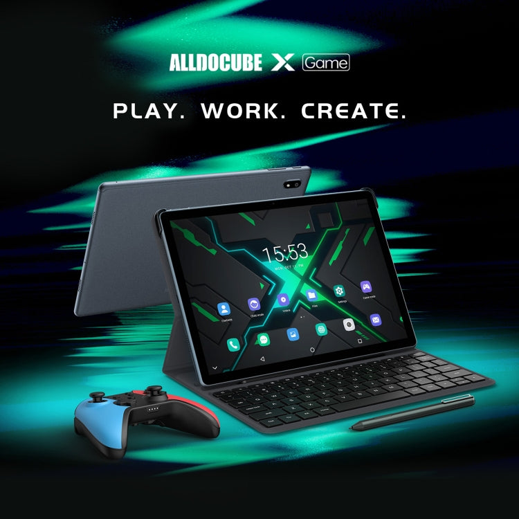 ALLDOCUBE X GAME 4G Tablet, 10.5 inch, 8GB+128GB, Android 11 MediaTek P90 Octa Core, No Keyboard, Support TF Card & Dual Band WiFi & Bluetooth, EU Plug (Black+Gray) - ALLDOCUBE by ALLDOCUBE | Online Shopping UK | buy2fix