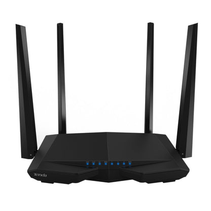 Tenda AC6 AC1200 Smart Dual-Band Wireless Router 5GHz 867Mbps + 2.4GHz 300Mbps WiFi Router with 4*5dBi External Antennas(Black) - Wireless Routers by Tenda | Online Shopping UK | buy2fix