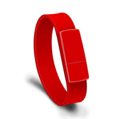 MicroDrive 128GB USB 2.0 Fashion Bracelet Wristband U Disk (Red) - Computer & Networking by MicroDrive | Online Shopping UK | buy2fix