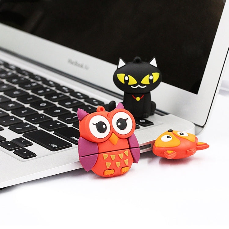 MicroDrive 16GB USB 2.0 Creative Cute Black Cat U Disk - USB Flash Drives by MicroDrive | Online Shopping UK | buy2fix