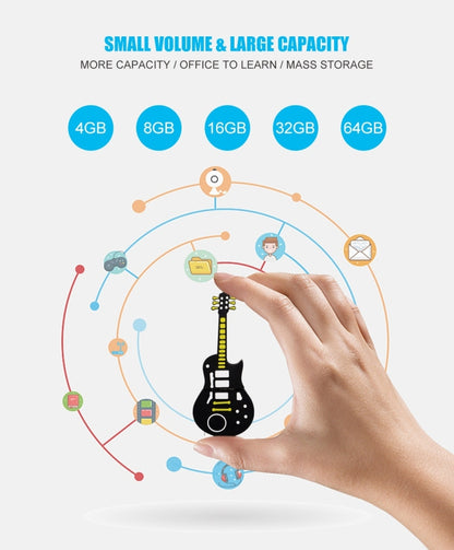 MicroDrive 32GB USB 2.0 Guitar U Disk - Computer & Networking by MicroDrive | Online Shopping UK | buy2fix